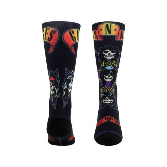 NEW PERRI‚ÄôS SOCKS unisex - guns n' roses appetite cross sock in black - Picture 2 of 3